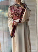 Elegant Offwhite Diamond Qabbah Thob With Manajil Details and Satin Details