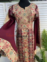 Luxurious Golden and Burgundy Thob