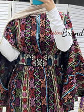 Colorful Palestinian Embroidered Poncho/Cape