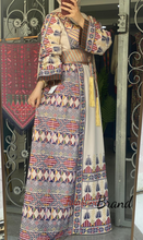 Unique Palestinian Embroidered Thob Dress with Kashmir Belt